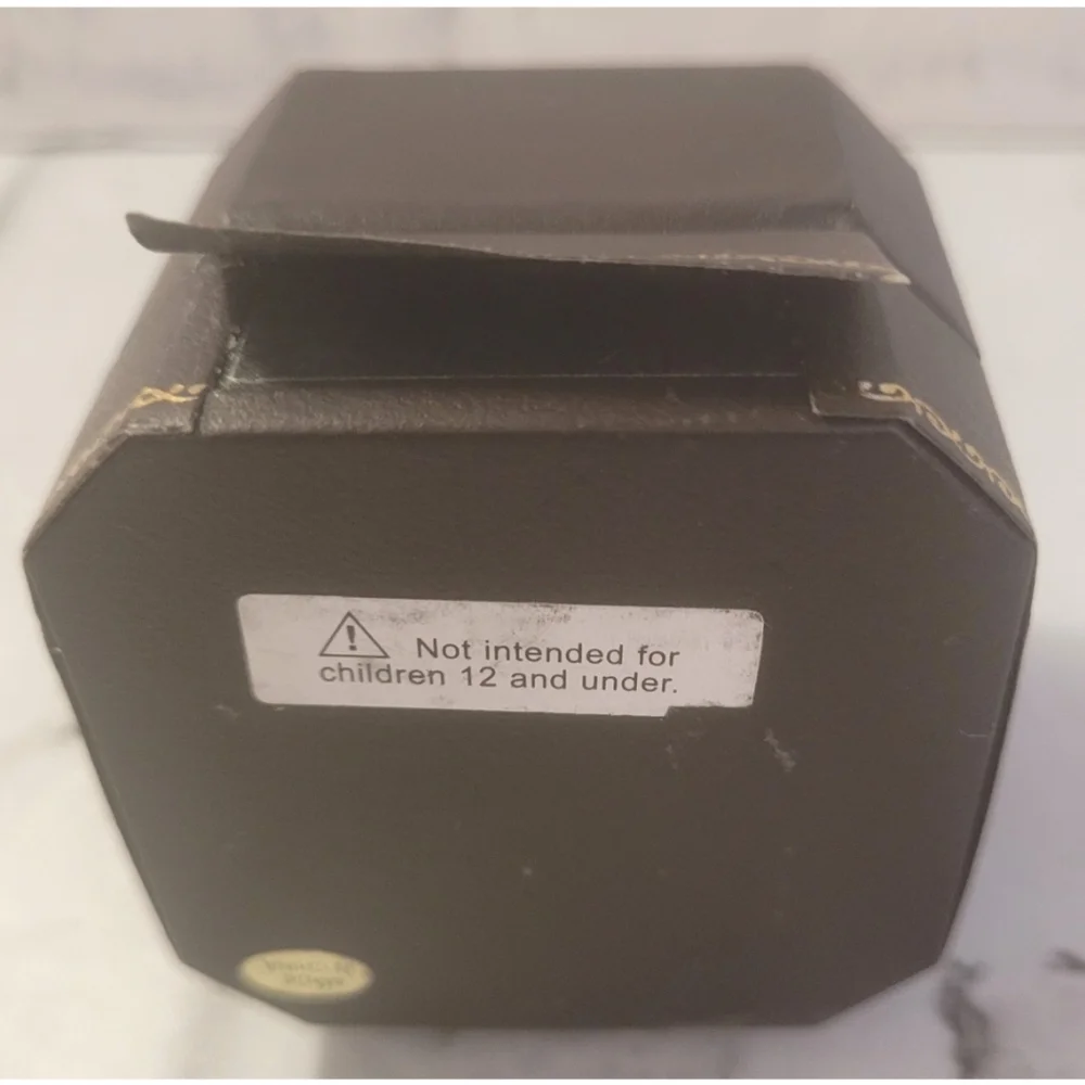 Vintage Juicy Couture Charm Box Case EMPTY Storage Attached Lid Pink Lining